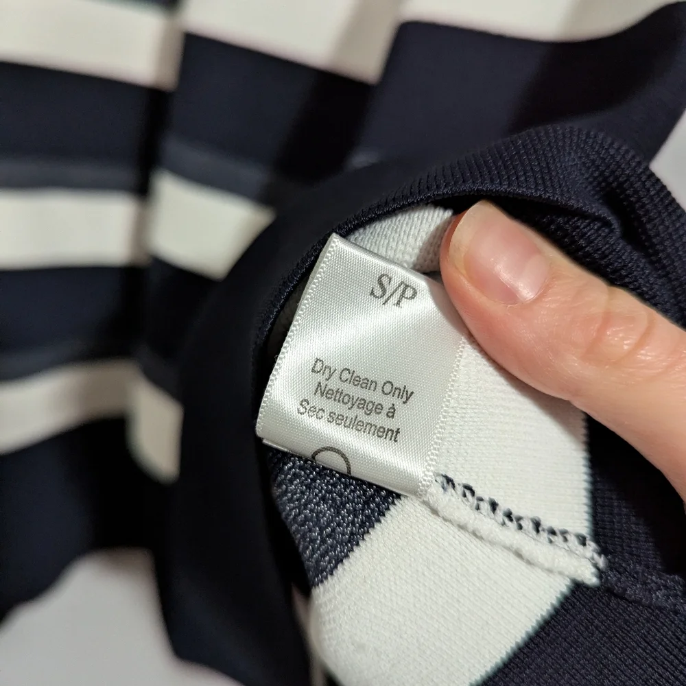 A.L.C. Huntington Striped Dress Navy & White Women's S Sailor Preppy